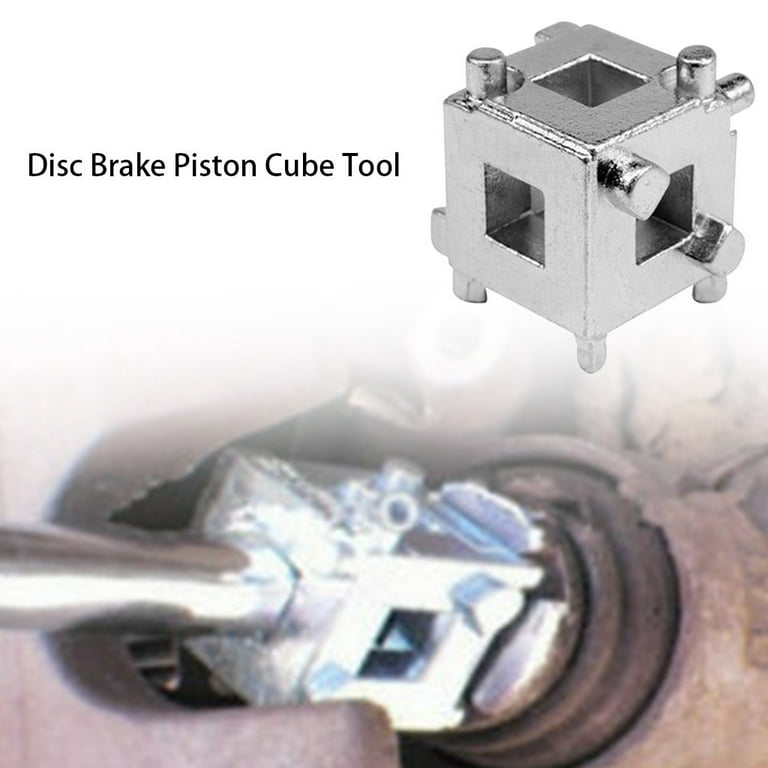 Tiitstoy Disc Brake Caliper Piston Rewind/wind Back Cube Tool 3/8 Sq Dr, Silver