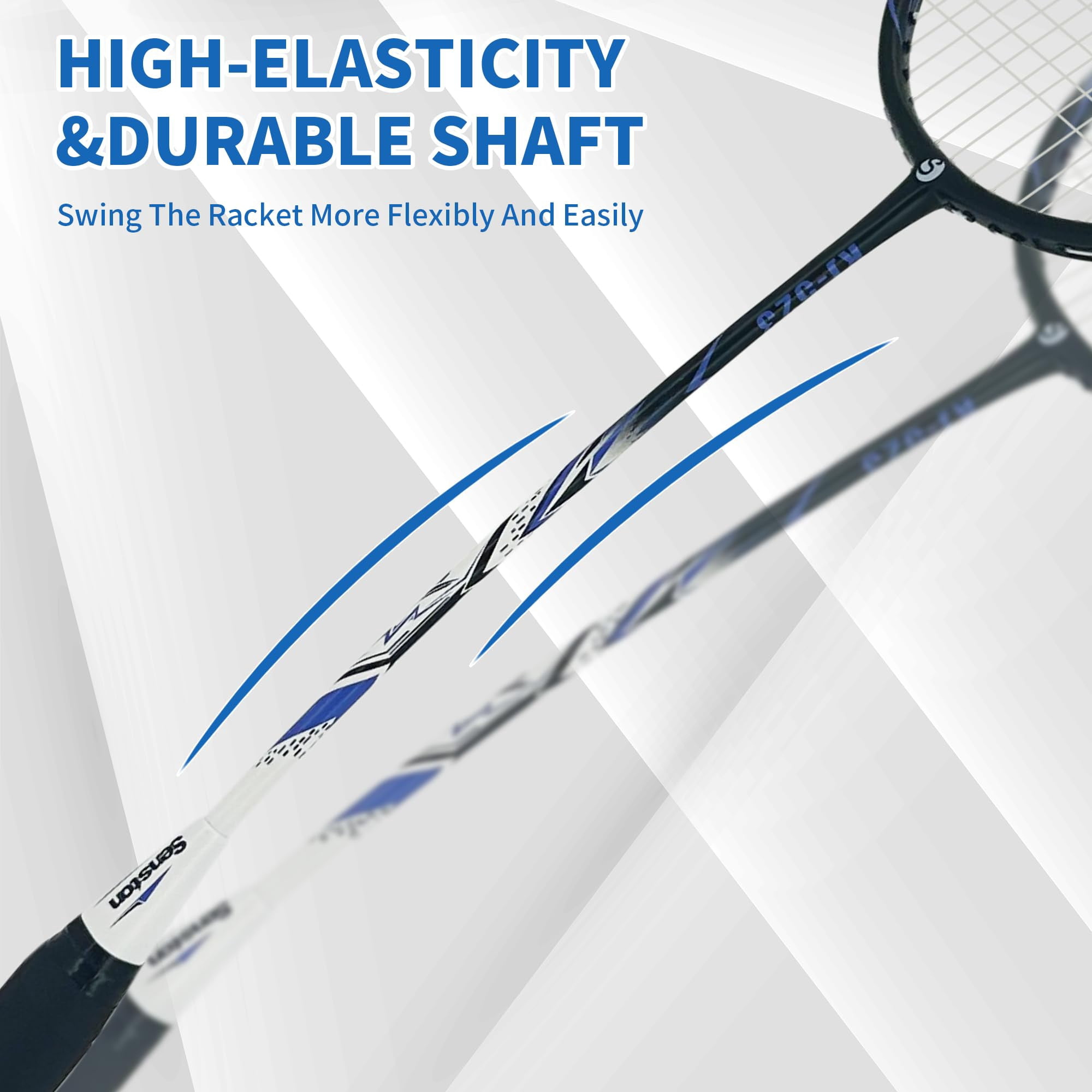 Carbon Composite Badminton Rackets For Beginners - Complete 2-player Kit With Bag | Lightweight & Easy To Use Backyard  Park Indoor Outdoor Play