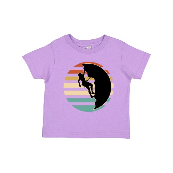 Inktastic Rock Climbing Mountain Climber Silhouette Boys or Girls Toddler T-Shirt