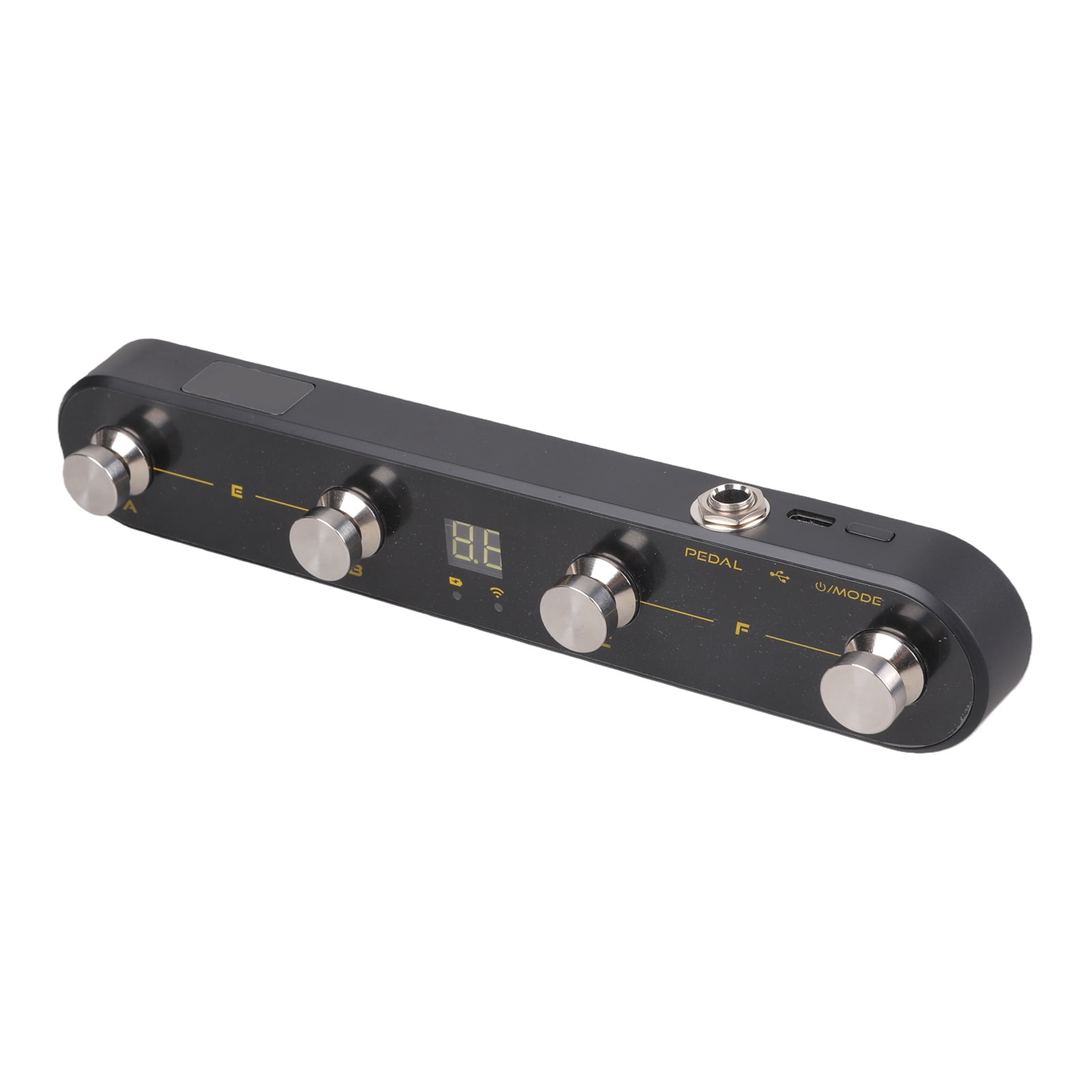 Programmable MIDI Pedal Wireless Receiver Connectivity ABS Design Foot Controller Suitable for Live Performances