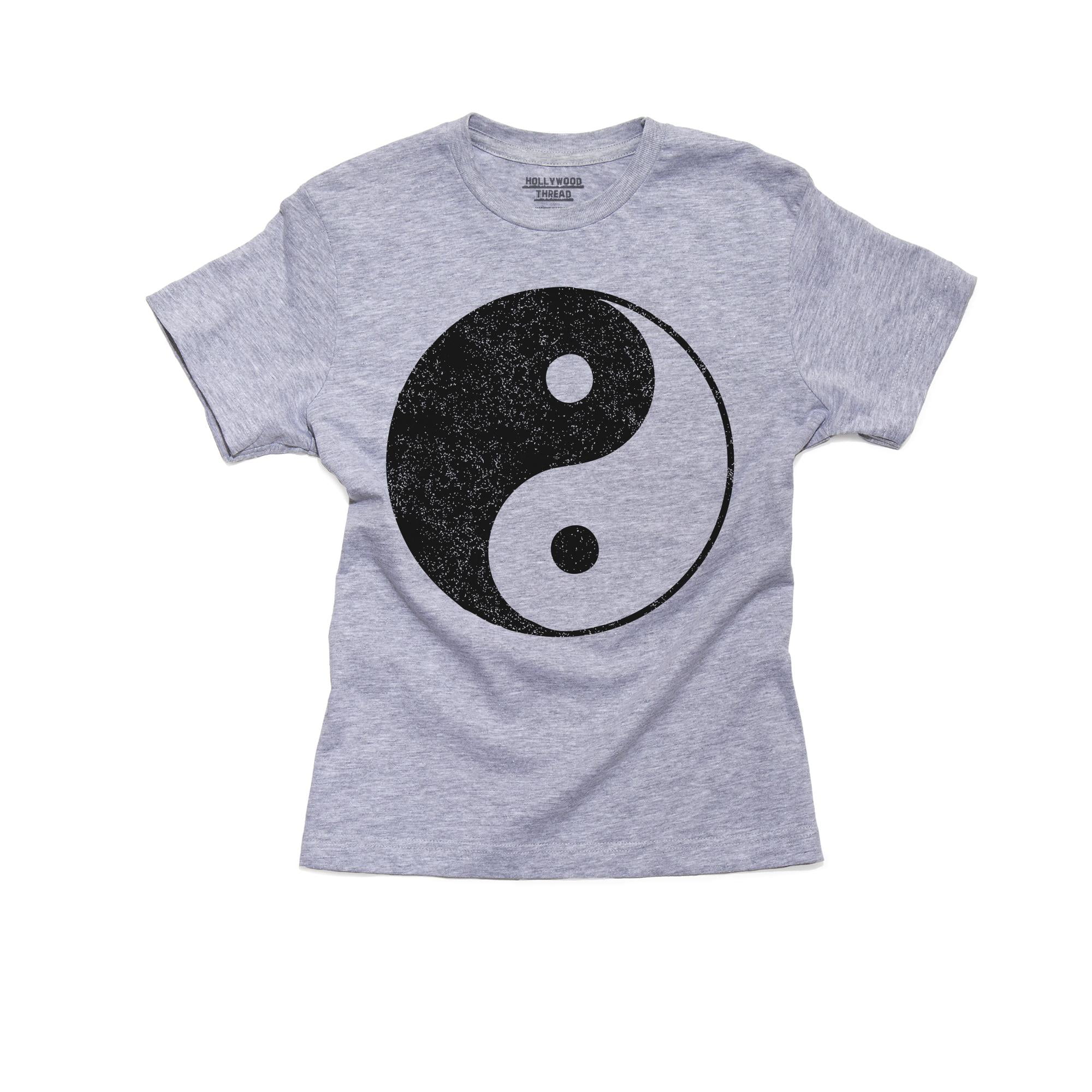 Hollywood Thread Yin Yang Chinese Philosophy Symbol For Natural Harmony Boy S Cotton Youth Grey T Shirt Walmart Com Walmart Com - chinese pants roblox black and white