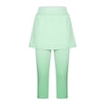 thumbnail image 6 of Womens Yoga Shorts Women's Summer Fashion Vacation Two Piece Underpants Skirt Sports Yoga Pants Biker Shorts Women Mint Green M, 6 of 6