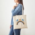 thumbnail image 3 of CafePress - Rainbow And Unicorns Tote Bag - Unisex Canvas Tote Bag, Beige, 1-Piece, 3 of 6