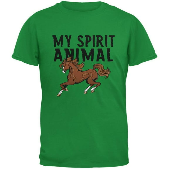 My Spirit Animal Horse Irish Green Youth T-Shirt - Large(14/16)