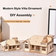 thumbnail image 2 of Kit de maquetas 3D de madera para villas modernas FOKKAH para adultos, 2 of 7