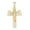 Sterling Silver Yellow-Tone, variant on Sterling Silver Mens Cubic-Zirconia Cross Angel Religious Charm Pendant