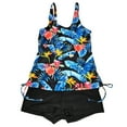 thumbnail image 3 of Edvintorg Tummy Control Swimsuits for Women Floral Print Tank Top with Boyshorts Womens Tankini Swimsuits Athletic Two Piece Bathing Suits, 3 of 4