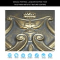 thumbnail image 3 of Embossing ceiling tiles Vintage ceiling panels for Cafe Club HOTEL PL07 Ancient gold 10Pcs/pack, 3 of 10