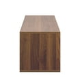 thumbnail image 3 of 2-Tier Storage Organizer,Open Stackable Mounted Storage Cabinet Bookcase,Walnut, 3 of 7
