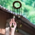 thumbnail image 5 of WUSUOWEI Witch Bells Witchcraft Decor, Decorative Hanging Witch Wind Chimes for Home Handmade, Rattan Witch Bells Door Car Wall Decor Blessing Gifts 3/2/1PCS, 5 of 9