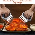 thumbnail image 2 of Meat Claws for Shredding, Metal Set of 2 Tools, Chicken Shredder, Meat Shredder Claws, BBQ Shredding Claws, Pulled Pork, Bear Claws, Pork Shredding Claws Shred Cut Meats, 2 of 8
