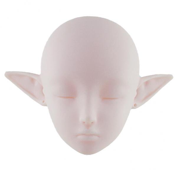 2-Piezas de cabeza de muñecas de cuerpo 1/3 sin pintar DIY para muñeca de 60cm 2 piezas perfke Escultura de cabeza de muñeca