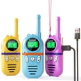 thumbnail image 1 of Walkie Talkies Inspireyes, recargables, alcance 3 millas, paquete de 3, 1 of 6