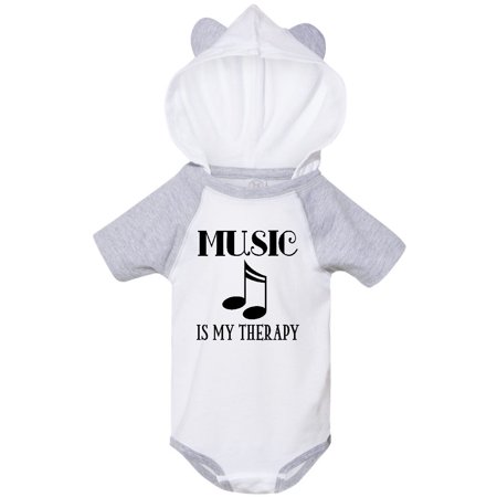 

Inktastic Music is my Therapy Gift Gift Baby Boy or Baby Girl Bodysuit