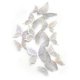 thumbnail image 1 of FLhrweasw 12 Uds. Pegatina Mariposa Hueca DIY Papel Tapiz 3D para El Ventana (plata), 1 of 9