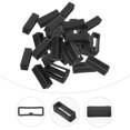 thumbnail image 4 of 30 Pcs 20mm Silicone Retainer Buckle Holder Watchbands Retaining Replacement Watch Strap Clasp Locker (Black), 4 of 6