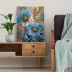 thumbnail image 5 of QISVANSET Blue Floral Opulent Canvas Wall Art 15.75x11.81 Inches, 5 of 5