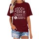 thumbnail image 2 of Fiudx Camisas de Mujer Mujer Verano Sexy Regular Impreso Regular Mujeres Cuello Redondo Manga Corta Top, 2 of 4