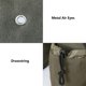 thumbnail image 4 of Bike Bag Bicycle Bike Saddle Rear Rack Bag for Grocery Shopping Cycling Trip Military green (with side pockets), 4 of 5