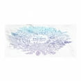 thumbnail image 1 of Boho Gym Towel, Dreams Come True Message with Botanical Blossoms Inspirational Wedding, One-Sided Quick Dry Microfiber for Beach Fitness & Swimming, 60" x 30", Blue Violet Turquoise, by Ambesonne, 1 of 2