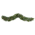 thumbnail image 5 of Nearly Natural 6ft. Snow Tipped Christmas Artificial Garland with 35 Clear LED Lights and Pine Cones, 5 of 5