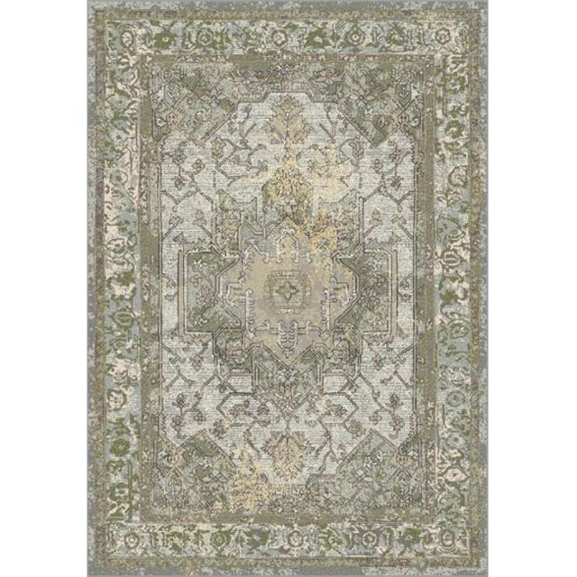 Dynamic Rugs HO699884655240 5 ft. 3 in. x 7 ft. 7 in. Horizon 988465 Rectangle Traditional Area Rug - 5240 Grey & Green