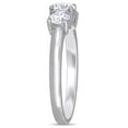 thumbnail image 4 of Created Forever Women's 1 Carat T.G.W. Lab-Grown Diamond 14kt White Gold 3-Stone Engagement Ring, 4 of 8