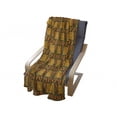 thumbnail image 4 of Zambia Soft Flannel Fleece Throw Blanket, Kenya Motif Geometrical Effects Print, Cozy Plush for Indoor and Outdoor Use, 60" x 80", Yellow Brown Green, by Ambesonne, 4 of 6