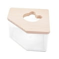thumbnail image 3 of Baño para hámster, inodoro transparente, caja de arena para ardillas, jerbos y ratones. L, 3 of 9