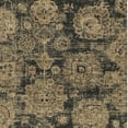thumbnail image 5 of 3' X 5' Charcoal Gold And Tan Floral Washable Indoor Outdoor Area Rug, 5 of 5