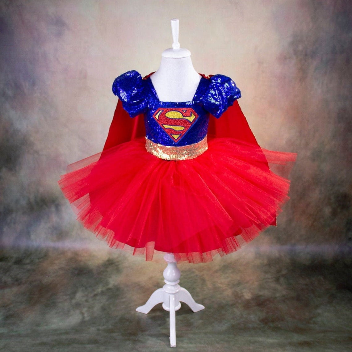 Superhero Costumes for Girls Princess Dress Up Toddler Girls Sequins