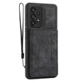 thumbnail image 7 of ELEHOLD Magnetic Wallet Case for Samsung Galaxy A53 5G,PU Leather Card Slots Stand Function Shockproof  Multi-Functional Purse Case with Wrist Strap for Samsung A53 5G,Black, 7 of 7