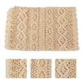 thumbnail image 2 of 1Pc Household Tablecloth Decorative Table Cover Hollowed Lace Tablecloth (Beige), 2 of 7
