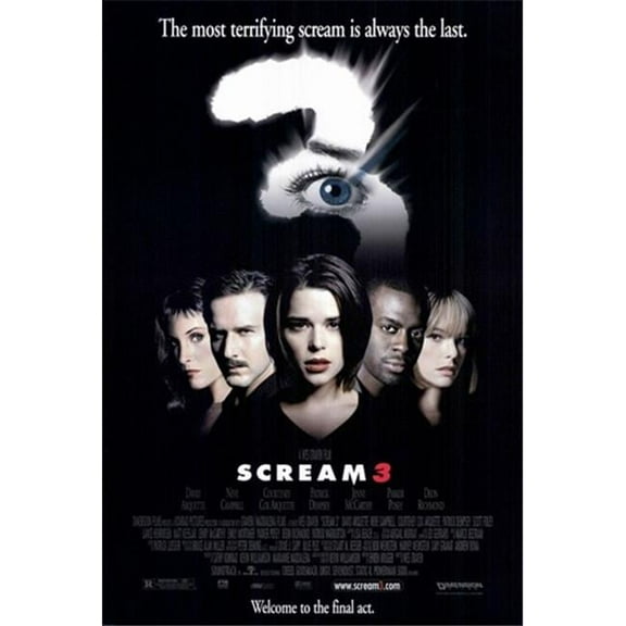 Pop Culture Graphics  Scream 3 Movie Poster, 11 x 17