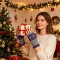 thumbnail image 6 of Women's Knitted Fingerless Gloves Warm Fashion Leaky Finger Casual Knitted Gloves, 6 of 6