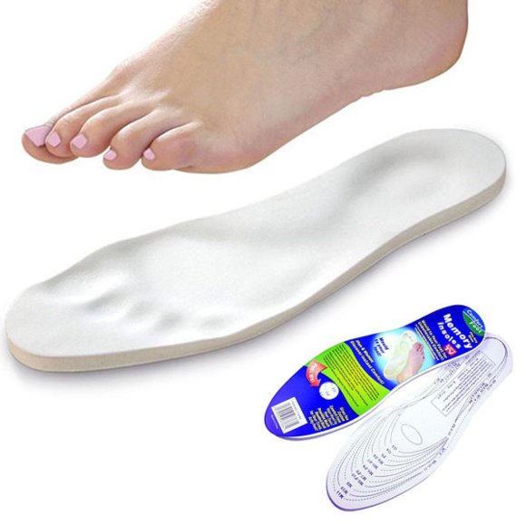 Memory foam insoles fit shoe sizes 35-43 Transparent