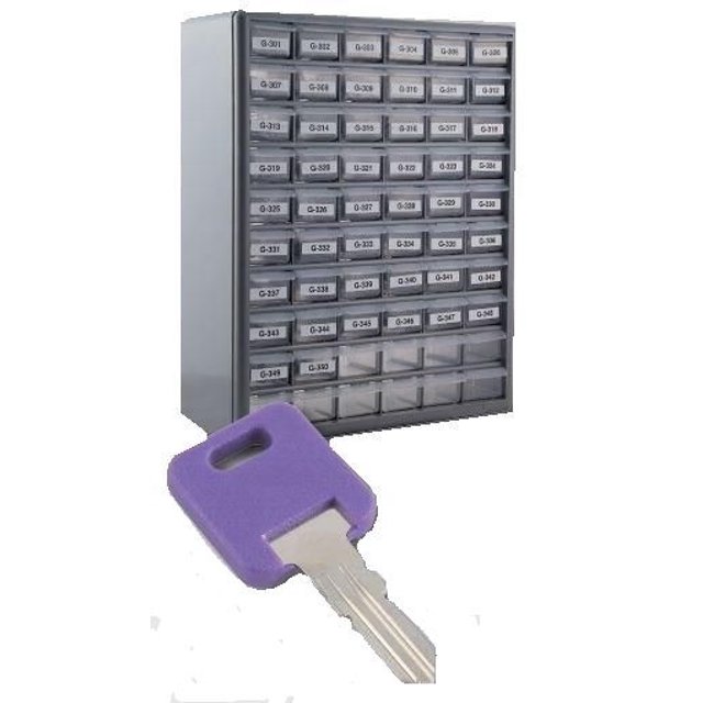 AP Key Storage Case 013-690 Global; Cabinet With Drawers; Gray
