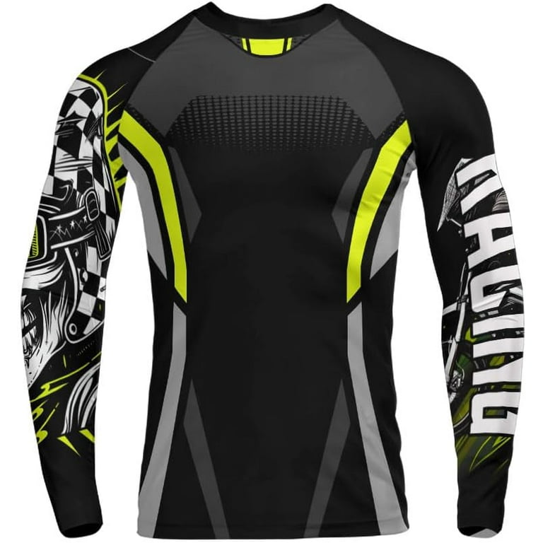 Custom Motocross Racing Long Sleeve Rash Guard Shirt Dirtbike