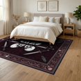 thumbnail image 3 of ODIKA 6'x9' Washable Area Rug Easy Care, Non-Shedding, Ghost Dual Horror Skeleton Face Goth Blade Decorative Gothic for Queen Size Bedroom Under Bed Master Suite, 3 of 7