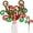 Green, variant on NOGIS 6 Pcs Christmas Tree Decoration Candy Cane Woolen Bells Candy Shape Christmas Tree Picks Lollipop Candy Curly Pick Ornaments Xmas Tree Topper for Vase Filler Home Office Decor (Red)