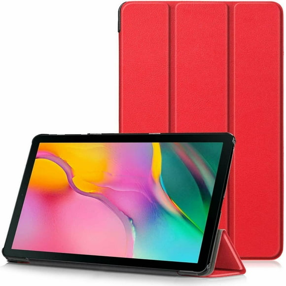 Supershield Coque Coque Samsung Galaxy Tab S9 Plus Cas Tablette Smart Cuir Stand Flip Étui - Rouge