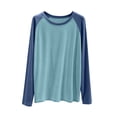 thumbnail image 2 of Jesvior Unisex Long Sleeve Pajama Top Loose Solid Casual Home Wear Sleepwear Tee for Women Men, 2 of 6