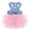Blue, variant on QXFBJOQH Dog Dresses Cute Summer Pet Tutu Skirt with Adjustable Straps, Princess Birthday Party Costume for Small Dogs Cats