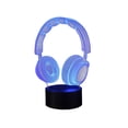 thumbnail image 3 of Lámpara De Noche Con Luz De Noche 3D Táctil Colorida En Forma De Auriculares Para Uso Doméstico Moyic HA025305-00, 3 of 7