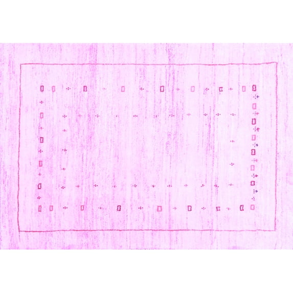 Ahgly Company Indoor Rectangle Solid Purple Modern Area Rugs, 3' x 5'