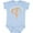 AE-Light Blue, variant on Leukemia Awareness with Orange Ribbon Heart Boys or Girls Baby Bodysuit