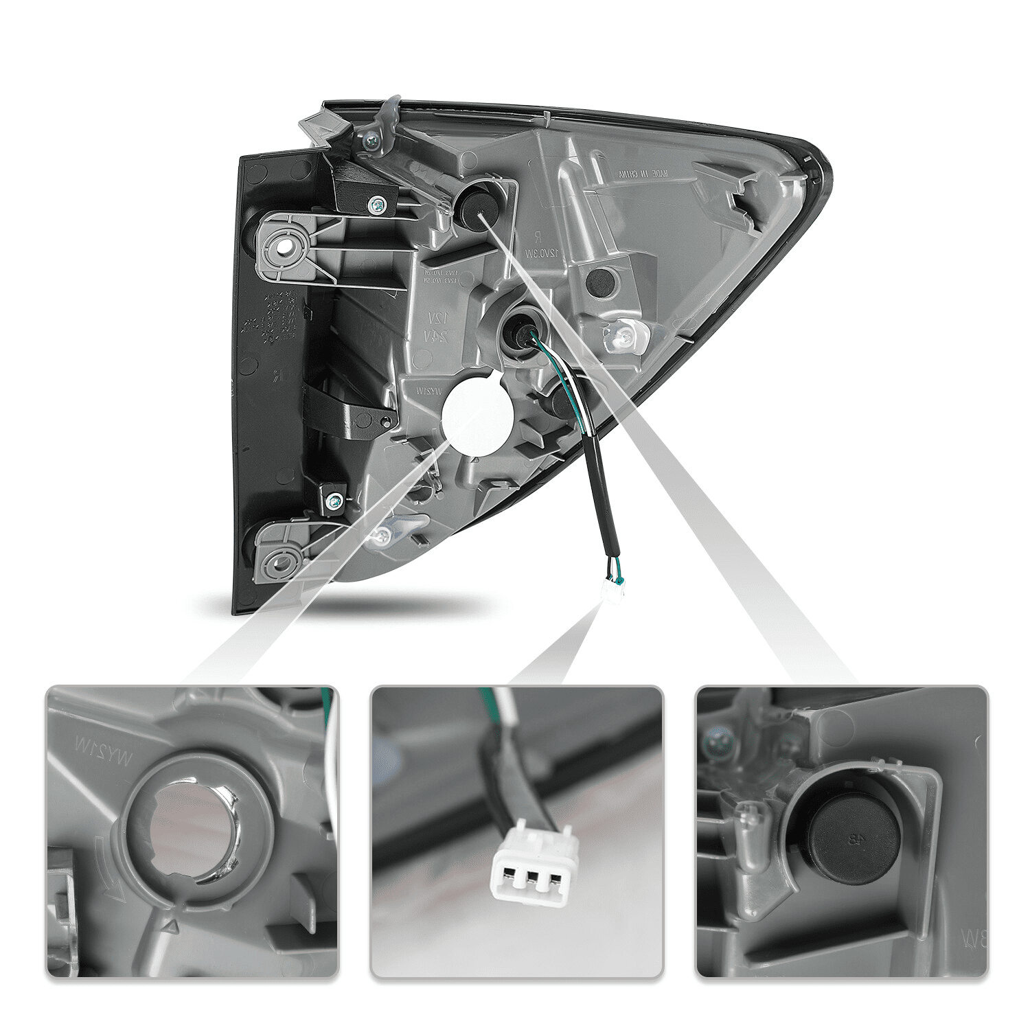 For 2016–2018 Honda HR-V Outer Driver Left Side Tail Light Assembly