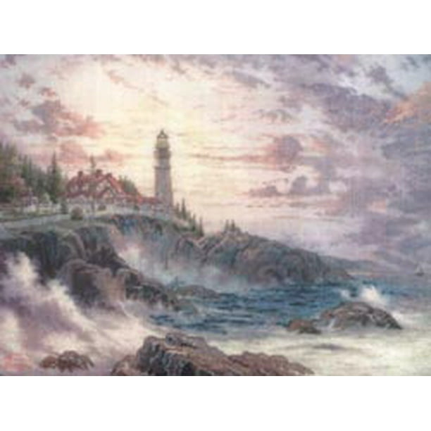 Thomas Kinkade Clearing Storms Embellished Cross Stitch Kit16"X12" 14