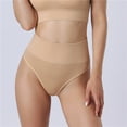 thumbnail image 2 of Grofry Women Underpants High Waist Slimming Thread Butt-lifted Elastic Quick-drying Sport Casual Briefs Female Panties, 2 of 8