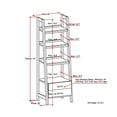 thumbnail image 5 of Atlin Designs 4 Shelf Ladder Bookcase in Saddle Brown, 5 of 7
